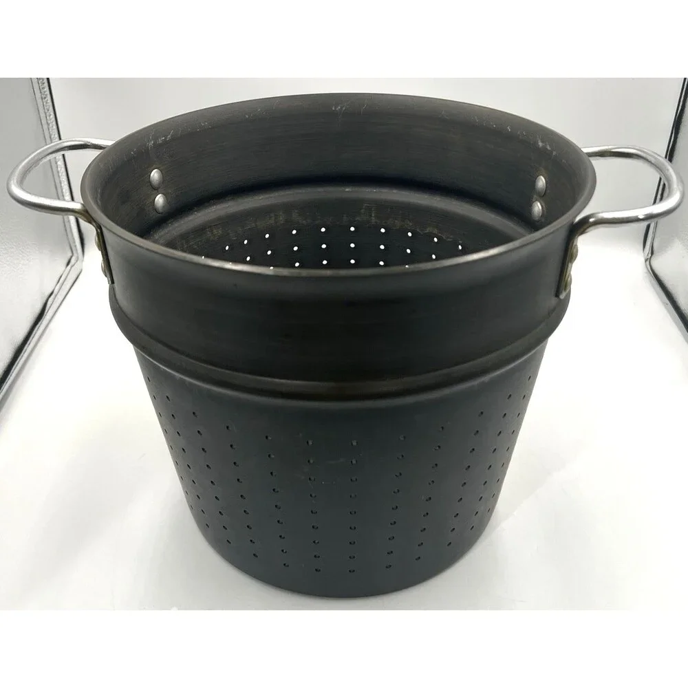 Vintage Hard Anodized Aluminum 8 QT Pasta Steamer Insert Replacement 10.25x9